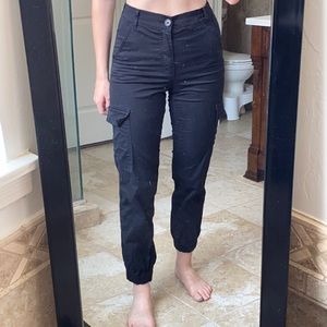 black cargo pants